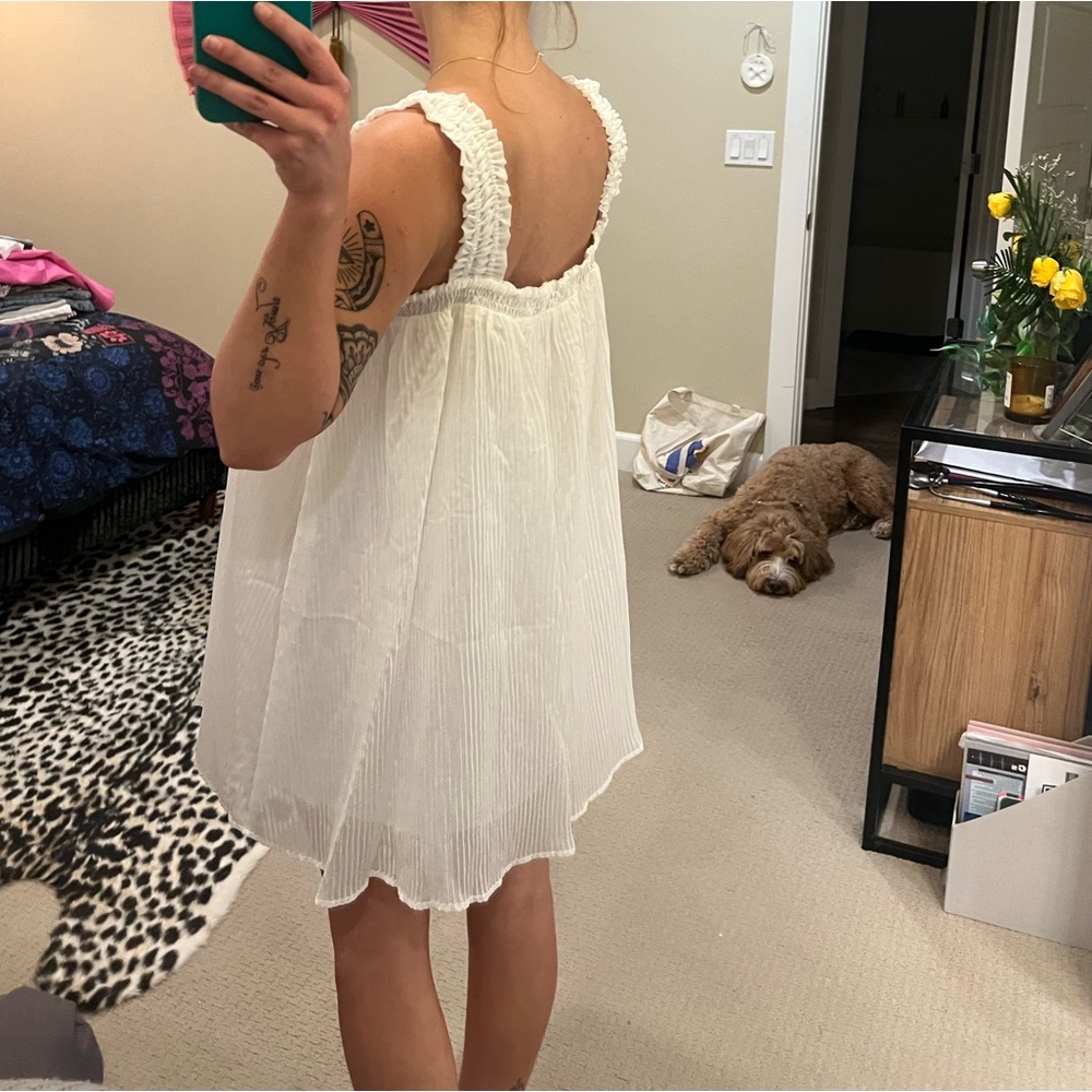 Princess Polly White Ruffle Dress - Picture 4 of 7
